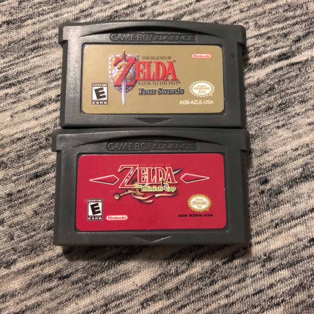 Zelda GBA bundle! Minish cap and four swords